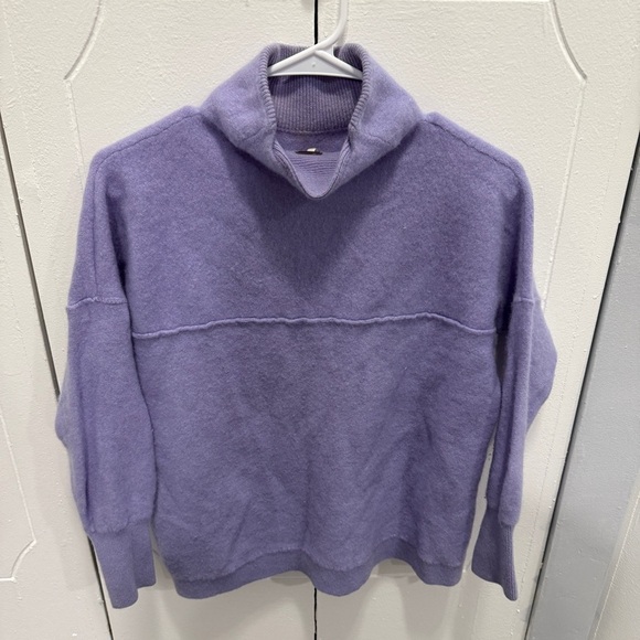 Free People Purple Pure Cashmere Ottoman Tunic - Picture 4 of 14